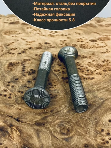 Болт лемешный высокопрочный потайной М10х60 Гост 7786,10 шт фото 4