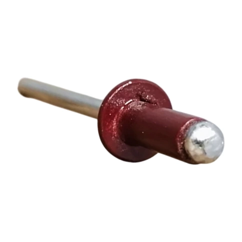 Заклепка вытяжная комбинированная 3,2х8 мм RAL3011 ярко-красный фото 2