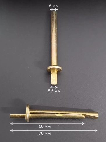 Анкер-клин М6 6х60, 10 шт. фото 2