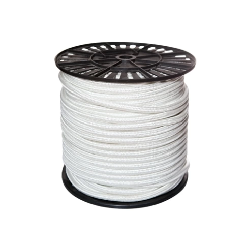 Канат полипропиленовый тросовой свивки 11 мм белый катушка фото 1