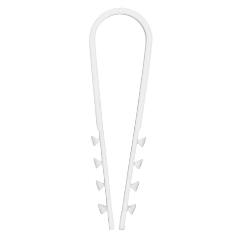 Дюбель-хомут для крепления кабеля 19х25 белый фото 2