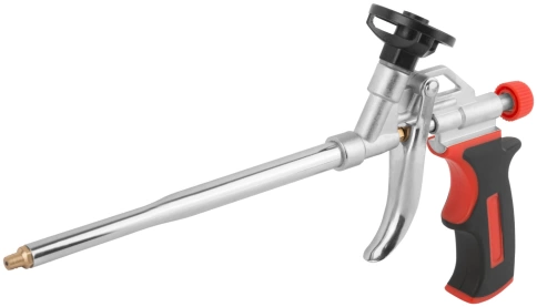 Пистолет для монтажной пены, прорезиненная ручка,тефлоновое покрытие клапана фото 2