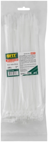 Хомуты нейлоновые белые для проводов 300х7,6 мм 100 шт.  фото 3