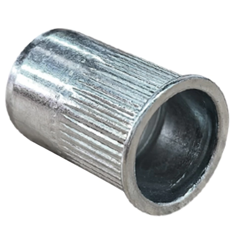 Заклепка с внутренней резьбой, уменьшенный бортик М12х23 мм, белый цинк фото 1