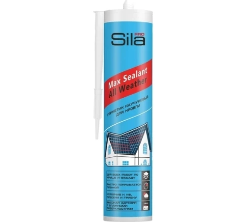 Герметик каучуковый кровельн. SILA PRO Max Sealant All weather черн. 290 мл фото 1