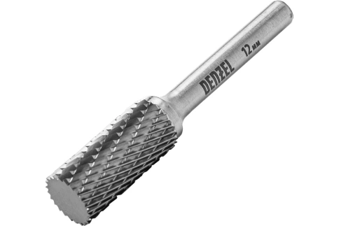 Борфреза твердосплавная по металлу цилиндрическая, тип А, 12 мм. Denzel фото 1