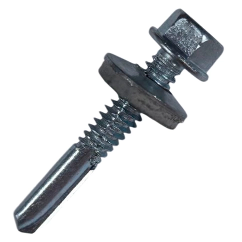 Саморез кровельный 5,5х32 мм с увеличенным сверлом РТ-5 15 мм, оцинкованный фото 1