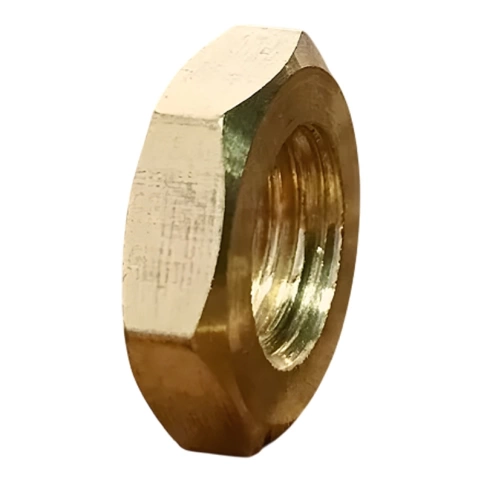 Гайка низкая М6 DIN 439, латунная фото 2