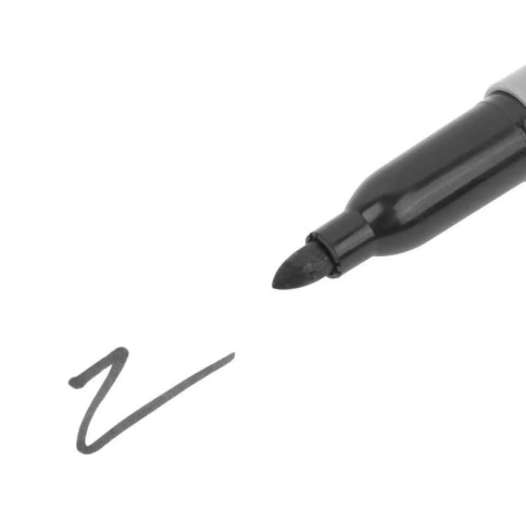 Маркер строительный перманентный черный фото 2