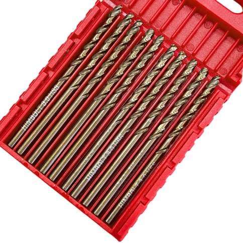 Сверло по металлу с кобальтом 5% P6M5K5 3,0 мм HIMBOLT 10 шт.пластиковый бокс фото 3