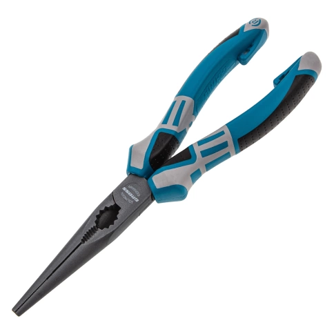 Длинногубцы прямые, трехкомпонентные рукоятки 205 мм Gross фото 1