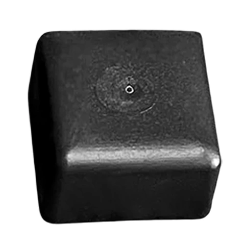 Заглушка для труб наружная квадратная 80х80 мм, черная фото 1