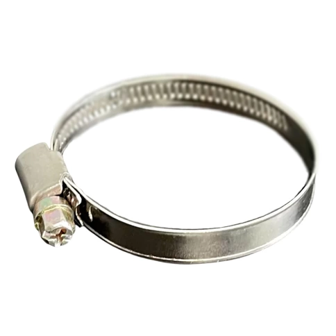 Хомут червячный 40-60/9 мм, оцинкованная сталь W1 фото 1