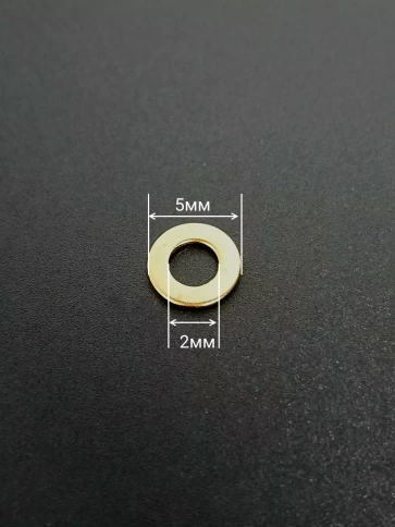 Шайба М2 латунная  DIN125,10 шт фото 2