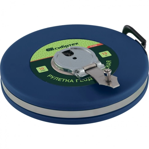 Рулетка геодезическая, закр.корп., фиберглас.лента 20м х 13мм Сибртех фото 1