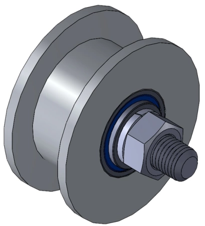 Ролик бельевой металлический d65 без скобы  Р1055 ( 4 шт.) фото 6