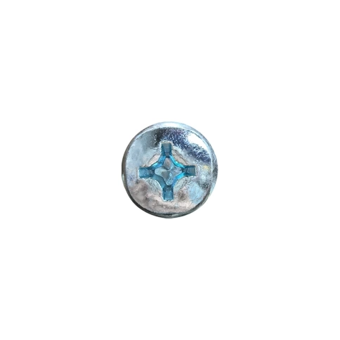Винт с полукруглой головкой М8х60 мм DIN 7985, оцинкованный, полная резьба  фото 2