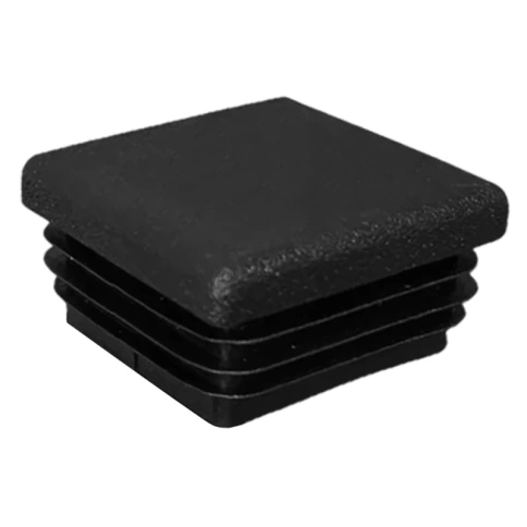 Заглушка для труб квадратная 40х40 мм, черная фото 2