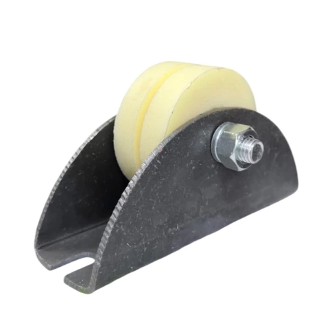 Ролик d70 мм Р2709 на платформе под трубу d3/4, капролон фото 1