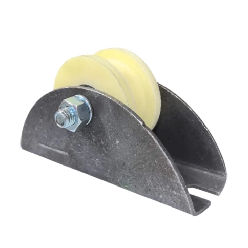 Ролик d70 мм Р2706 на большой платформе под трубу 20*20, капролон фото 2