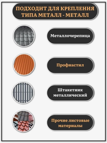 Саморез кровельный 6,3х19 мм с шайбой (под сверло),ОЦ 250шт. фото 4