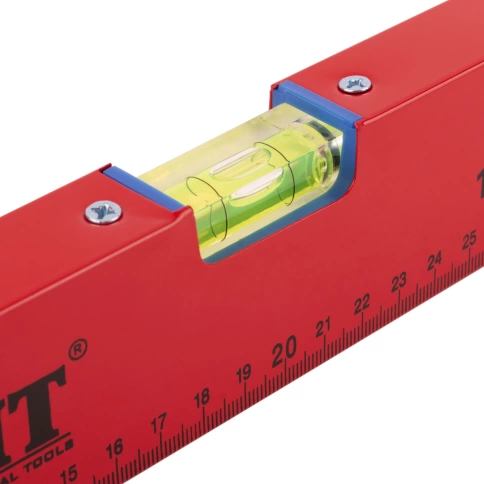 Уровень Стандарт 3 глазка 400 мм красный корп.,фрезер.раб.грань фото 4