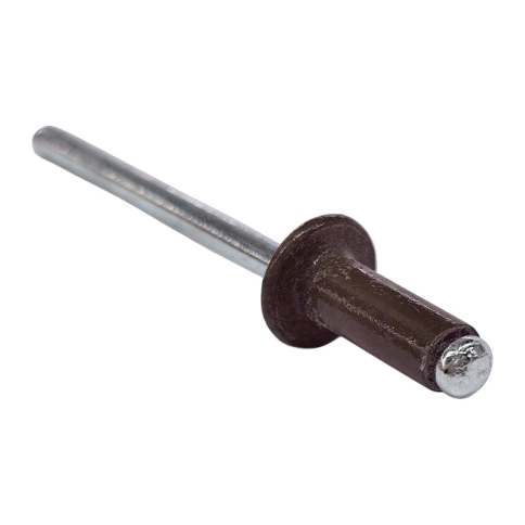 Заклепка вытяжная комбинированная 3,2х8 мм RAL8017 темно-коричневый фото 2