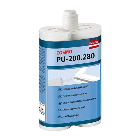 Клей двухкомп.полиурет. для алюм.констр.  COSMOFEN DUO 900 гр. беж. фото 1