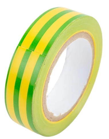 Изолента ПВХ 15 мм х 10 м 150 мкм (желто-зеленая) Matrix фото 1