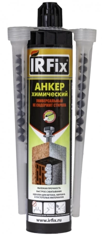 Анкер химический универсальный 300 мл IRFIX серый фото 1