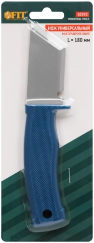 Нож универсальный пластик.ручка 2 режущие кромки 180 мм фото 1