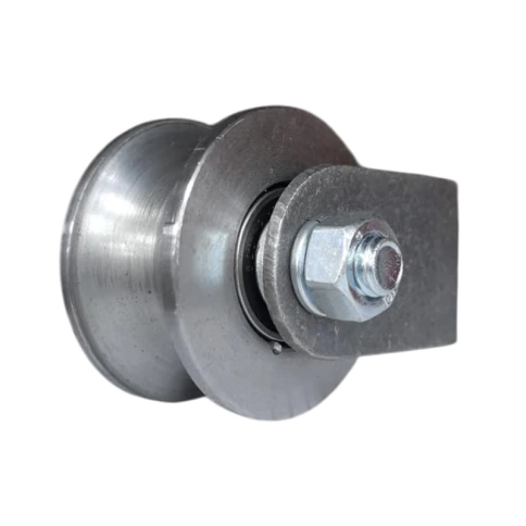 Ролик d65 мм Р3612М на платформе под трубу d3/4 d25 мм, металл фото 1