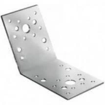 Крепежный уголок под 135 градусов 90х90х65 мм, оцинкованный фото 1