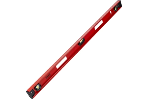 Уровень алюминиевый усиленный Рельс 3 глазка 1000 мм Matrix фото 1