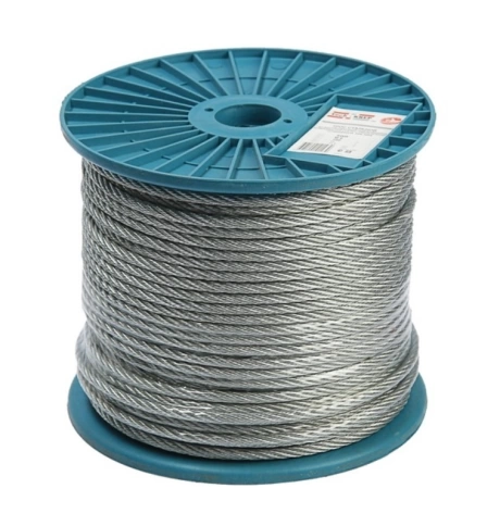 Трос стальной для растяжки d12 50 м без оплетки ОЦ фото 7