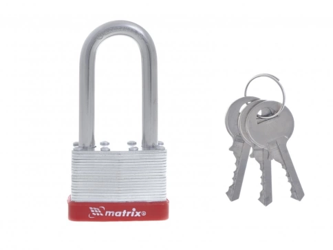 Замок навесной удлиненная дужка Matrix фото 1