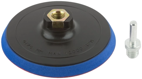 Диск шлифовальный с липучкой, гайка М14 + переходник для дрели, фото 4