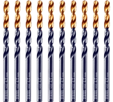 Сверло по металлу HSS Tin Golden Tip 4,5мм Denzel фото 1
