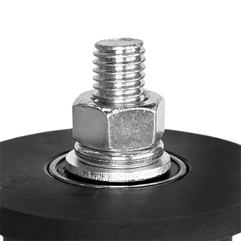 Ролик d70 мм ЧР2704 под трубу 20*20, черный капролон фото 2