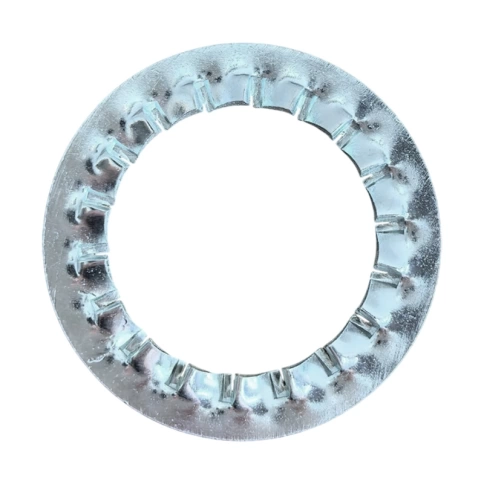 Шайба зубчатая М12 DIN 6798 тип J, оцинкованная фото 2