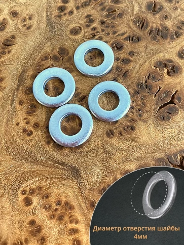 Шайба М4 оцинкованная DIN125, 8200 шт. в контейнере фото 4