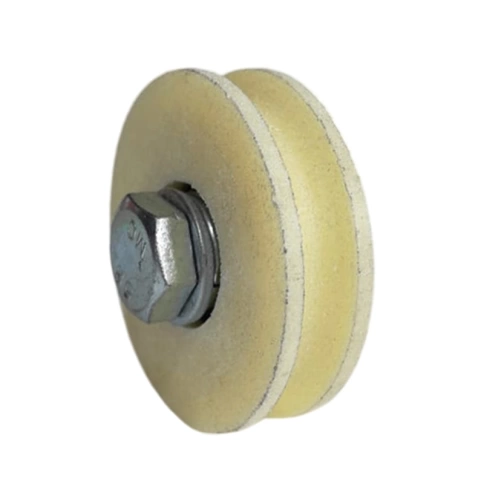 Ролик бельевой d60 мм Р1064 без скобы под трос 10 мм, капролон фото 2