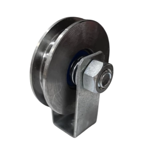 Ролик бельевой d65 мм Р1052 на платформе, металл фото 1