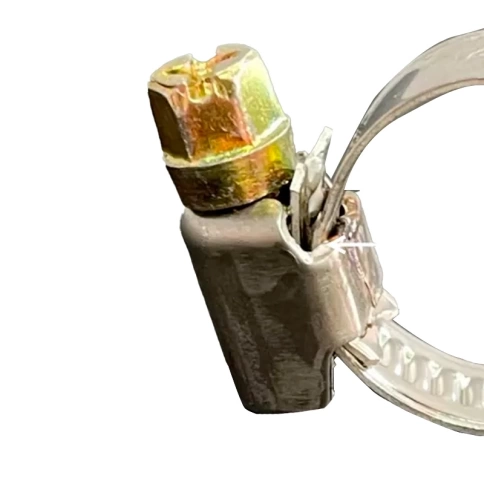 Хомут червячный 20-32/9 мм, оцинкованная сталь W1 фото 2