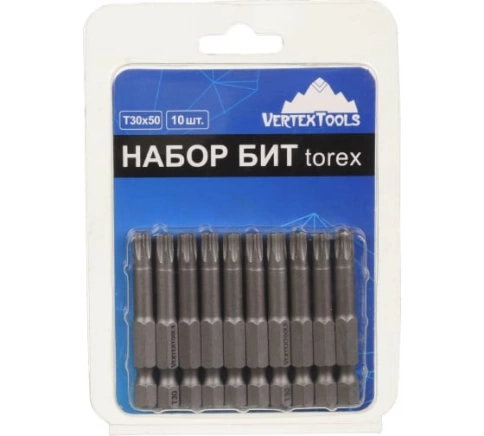 Биты Т30х50 мм VERTEXTOOLS фото 1