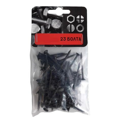 Саморез по гипсокартону 3,5х41 мм, частая резьба, фосфатированный, 50 шт. фото 1