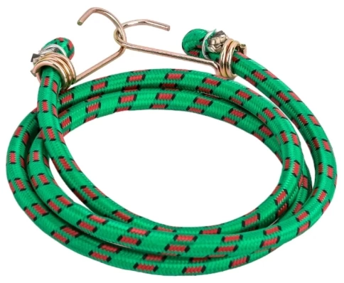 Шнур прорезиненный с крючками 10 мм 1 м фото 1