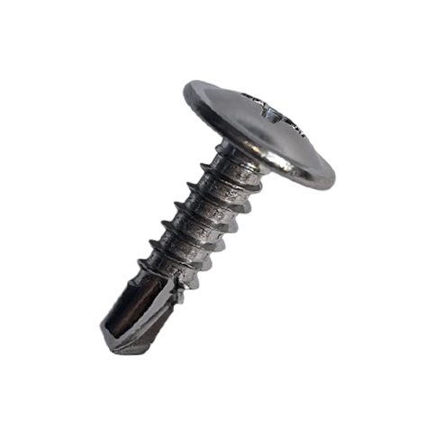 Саморез с прессшайбой, сверло, 4,2х16 мм, нержавеющая сталь А2 фото 1