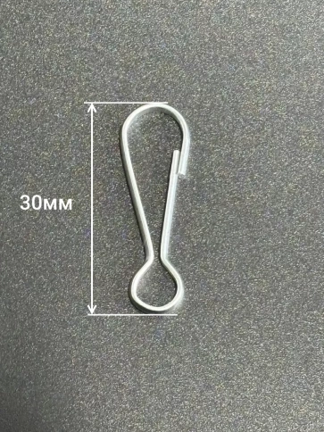 Карабин тип А 30 мм 10шт фото 3