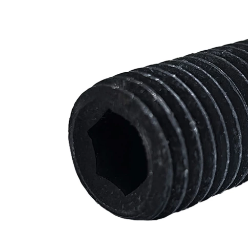 Винт установочный с внутр. шестигранником 3х3 мм, класс прочности 12.9 DIN 914 черный фото 3